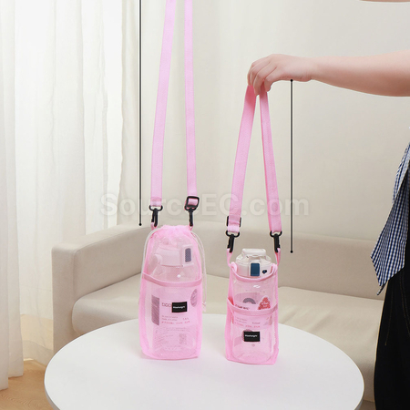 禮品訂造網布可斜挎杯套紀念品
