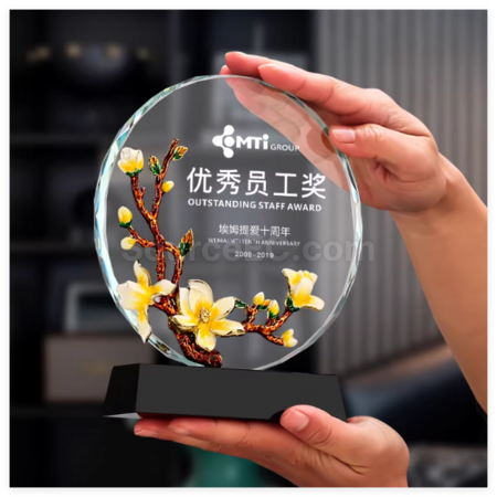 禮品訂造水晶獎座紀念品