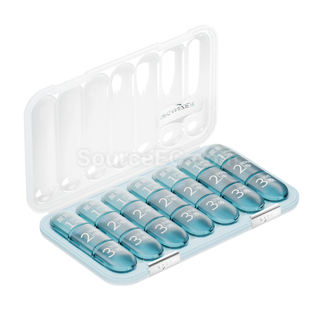 禮品訂造21/28格分隔藥盒紀念品