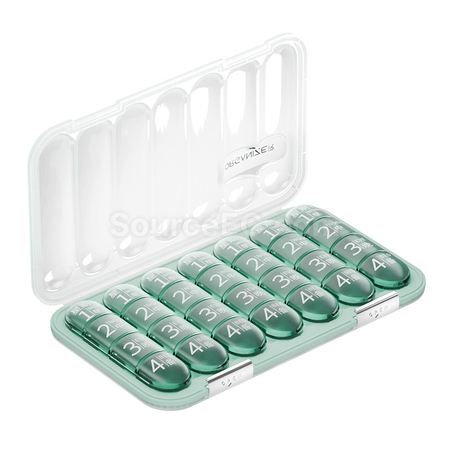禮品訂造21/28格分隔藥盒紀念品
