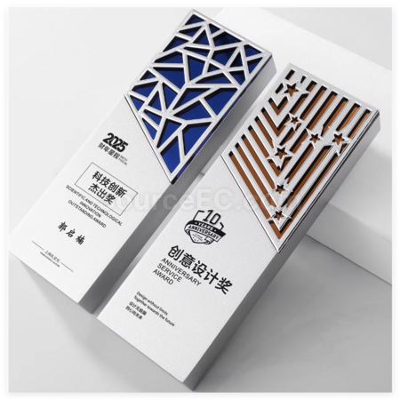 禮品訂造創意鏡面水晶獎杯紀念品