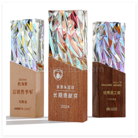 幻彩水晶獎座