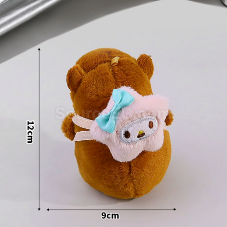 禮品訂造卡皮巴拉毛絨玩偶鑰匙扣紀念品