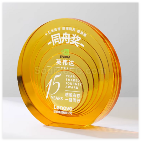 禮品訂造琉璃水晶紀念盤紀念品