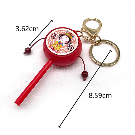 禮品訂造迷你撥浪鼓鑰匙扣紀念品