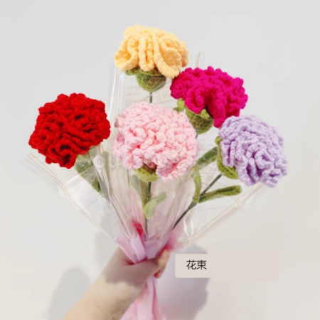 禮品訂造扭扭棒康乃馨鬱金香花束紀念品