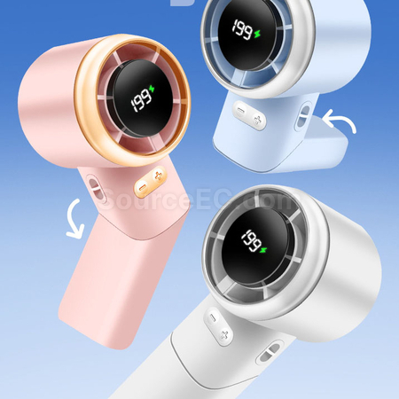 禮品訂造多角度旋轉折疊手持風扇紀念品