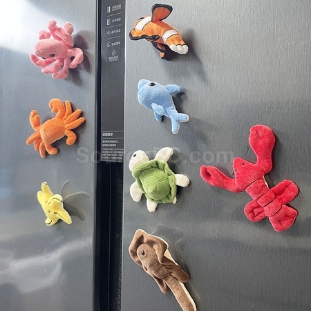 禮品訂造立體毛絨動物冰箱貼紀念品