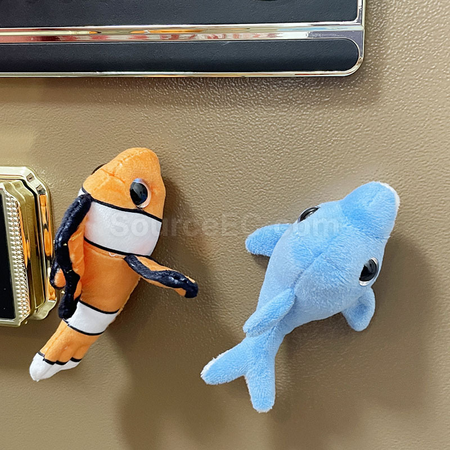 禮品訂造立體毛絨動物冰箱貼紀念品