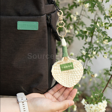 禮品訂造手編蒲扇鑰匙扣紀念品