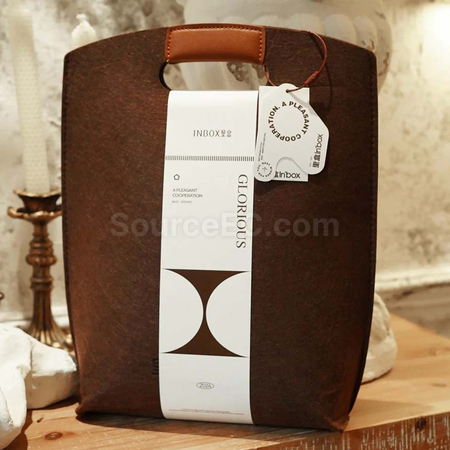 禮品訂造手提毛氈禮品袋紀念品