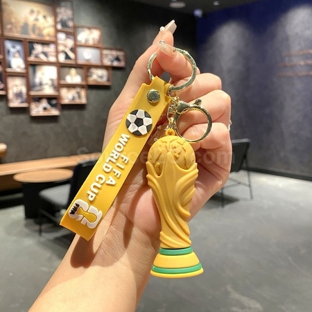 禮品訂造美加墨世界盃吉祥物鑰匙扣掛件紀念品