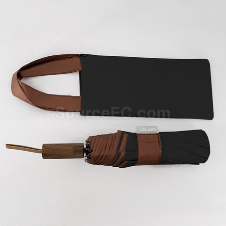 禮品訂造手提式撞色彩膠自動傘紀念品