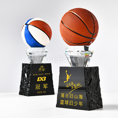 禮品訂造球類水晶獎座紀念品