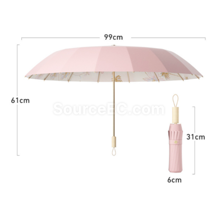 禮品訂造加強雙骨折疊晴雨傘紀念品