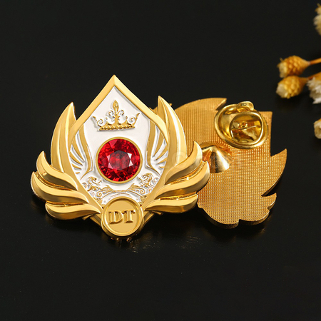 禮品訂造鑲鑽金屬徽章紀念品