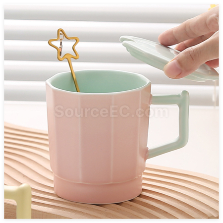 禮品訂造撞色陶瓷杯紀念品