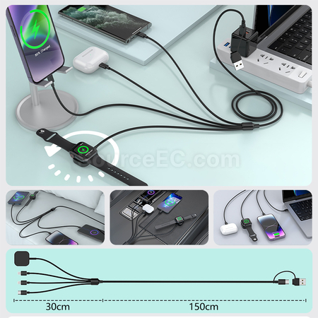 禮品訂造五合一數據線紀念品