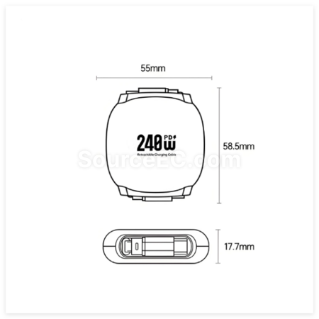 禮品訂造240W伸縮快充數據線紀念品