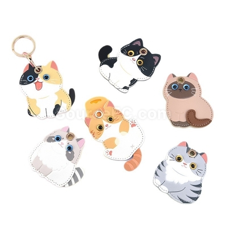 禮品訂造貓咪門禁卡套鑰匙扣掛件紀念品