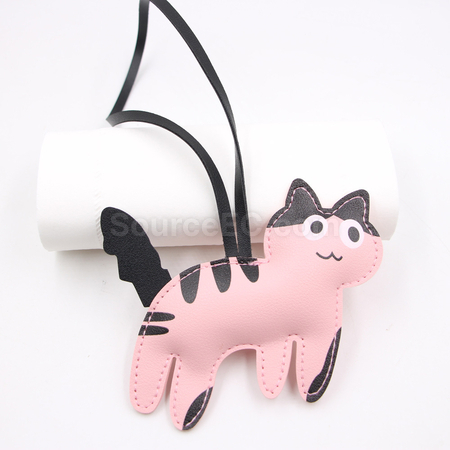 禮品訂造小狗小貓皮製掛件紀念品
