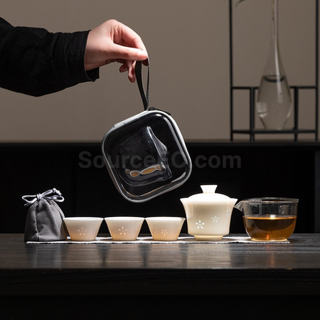 禮品訂造玲瓏旅行茶具套裝紀念品