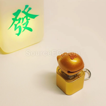 禮品訂造解壓發聲燈光按鍵掛件紀念品