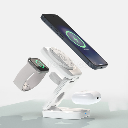 禮品訂造三合一磁吸無線充紀念品