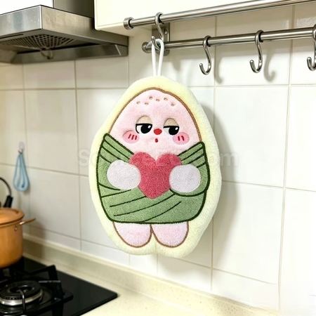 禮品訂造卡通粽子擦手毛巾紀念品