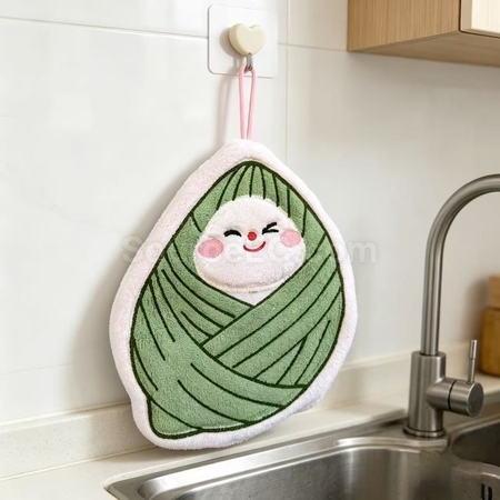 禮品訂造卡通粽子擦手毛巾紀念品