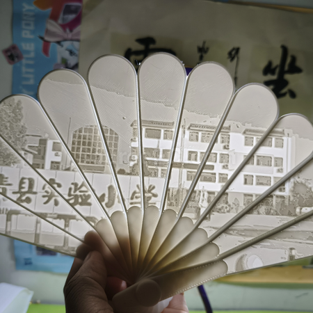 禮品訂造透光浮雕扇可訂製圖片紀念品
