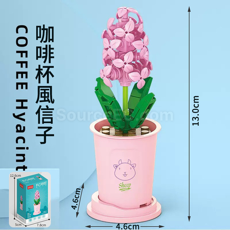 禮品訂造咖啡杯植物系列積木-12星座系列紀念品