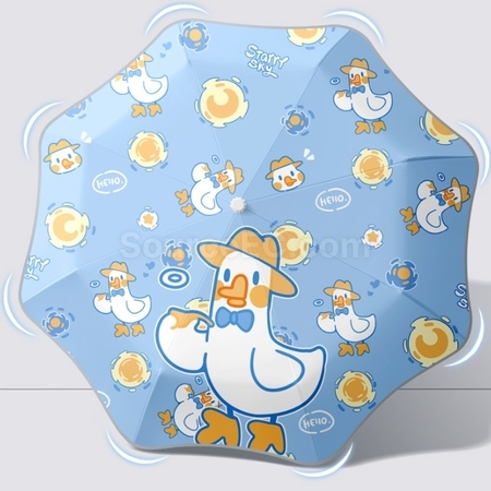 禮品訂造貓爪全自動防回彈兒童折疊雨傘紀念品