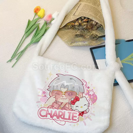禮品訂造毛絨袋兔絨包紀念品