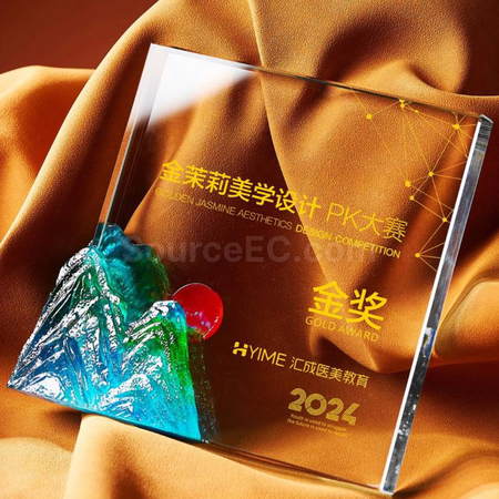 禮品訂造水晶獎座紀念品