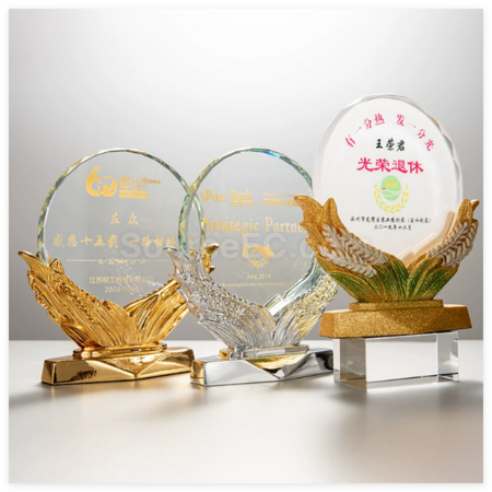 禮品訂造水晶獎座紀念品