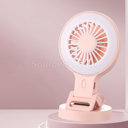 禮品訂造迷你風扇補光燈可夾可立紀念品