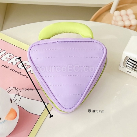 禮品訂造三角形手提化妝包紀念品