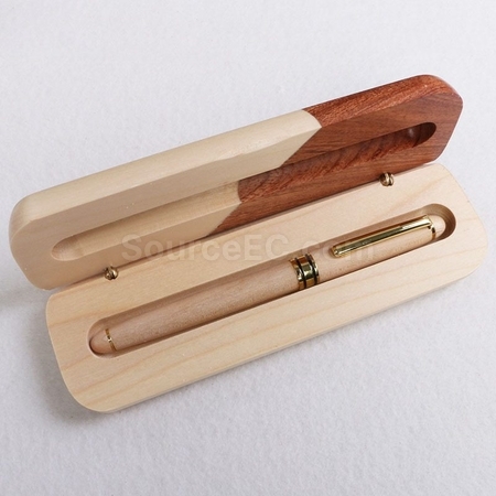 禮品訂造拼木圓珠筆禮盒手工木質簽字筆套裝紀念品