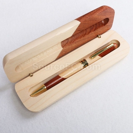 禮品訂造拼木圓珠筆禮盒手工木質簽字筆套裝紀念品
