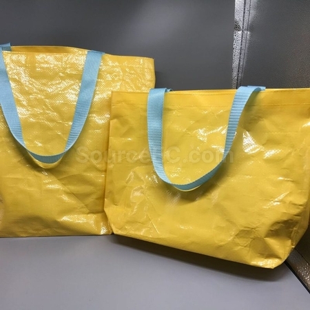 禮品訂造夏季手提塑料編織購物袋紀念品