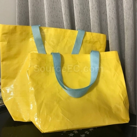 禮品訂造夏季手提塑料編織購物袋紀念品