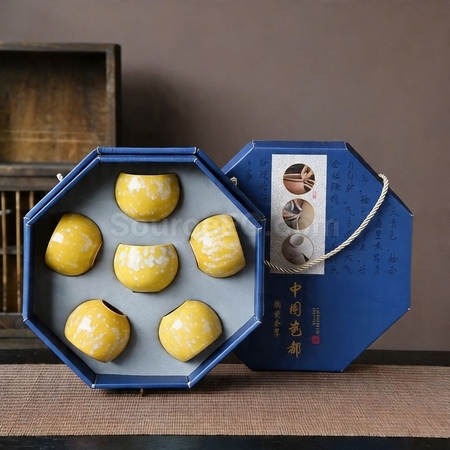 禮品訂造八角盒茶具套裝紀念品