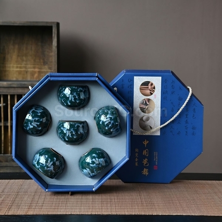 禮品訂造八角盒茶具套裝紀念品