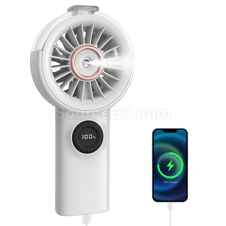 禮品訂造手持充電噴霧風扇紀念品