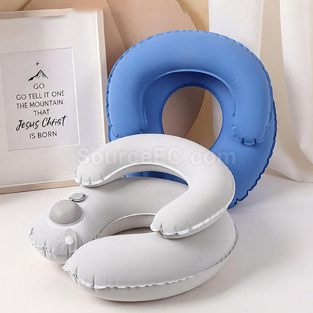 禮品訂造雙層充氣U型枕紀念品