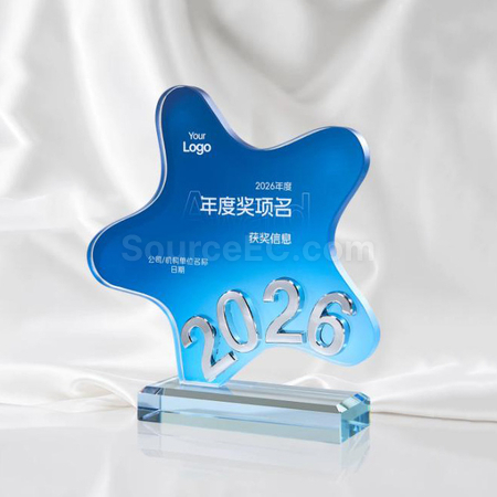 禮品訂造2026水晶獎座紀念品