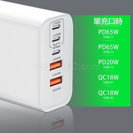 禮品訂造100WPD氮化鎵多口充電器紀念品