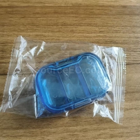 禮品訂造便攜式3格藥丸分裝盒紀念品