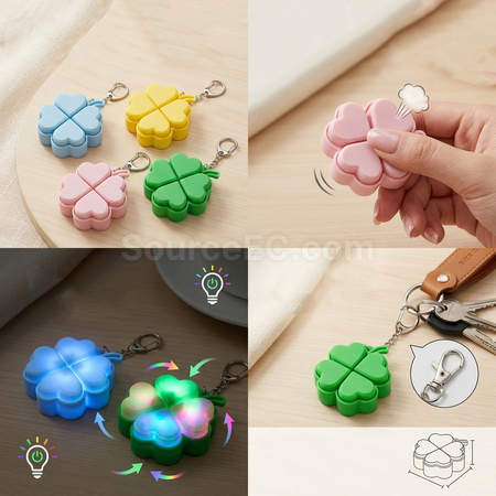 禮品訂造四葉草解壓鑰匙扣紀念品